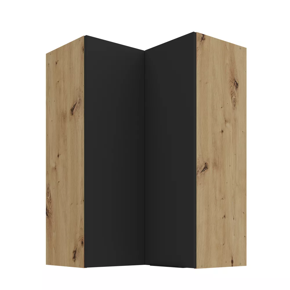 Virtuves skapis Aria Black 60x60 GN-90 2F