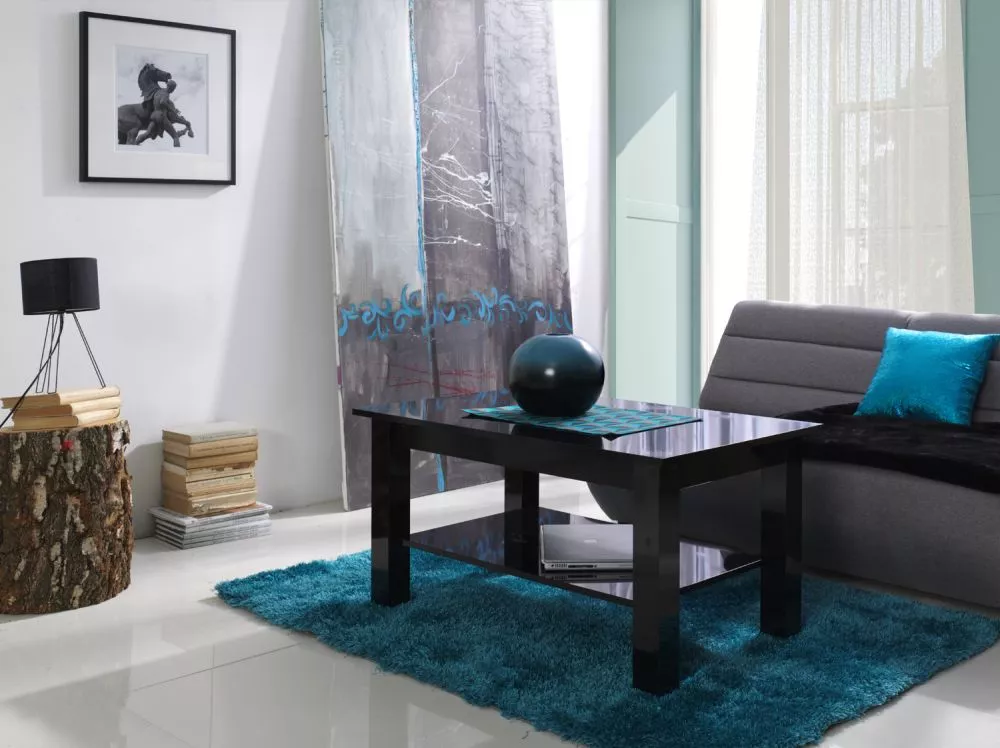 Žurnālgalds T27 · Melns · 62 × 102 × 52 cm