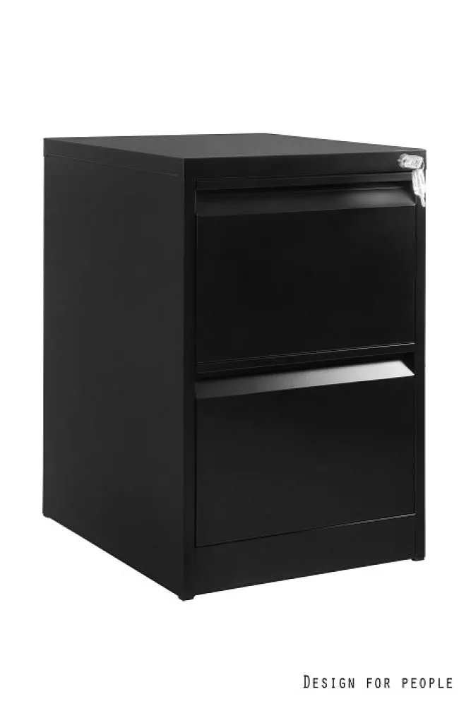 Kumode XD-001-2D · Melns · 47 × 60 × 72 cm