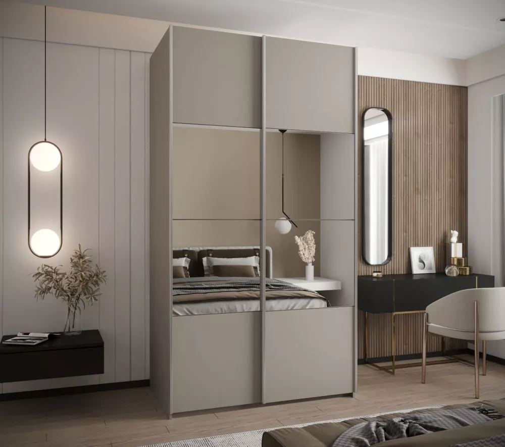 Skapis Lux 4 · Kašmira · 130 × 61 × 245.5 cm
