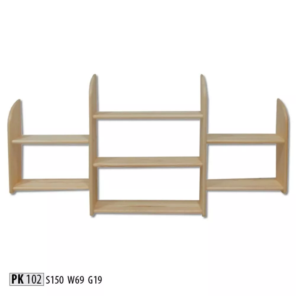 Plaukts PK 102 · Priede · 150 × 69 × 19 cm