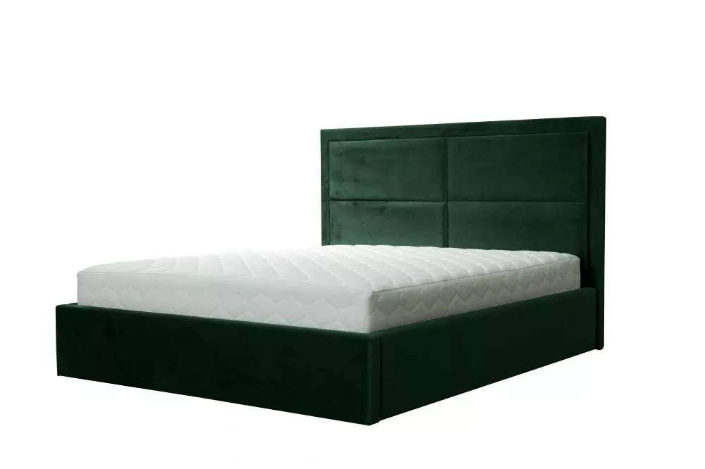 Gulta Violetta standard ar stelāžu Guļamvietas platums: 140 cm, Guļamvietas garums: 200 cm, stelāžas tips: koka, · Zaļš 