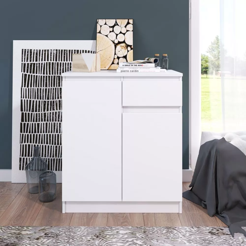Kumode A2 · Balts · 72.8 × 39 × 85.6 cm