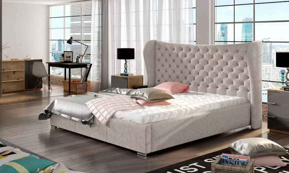 Gulta Lancaster Premium Standard ar stelāžu Guļamvietas platums: 140 cm, Guļamvietas garums: 200 cm, stelāžas tips: metā