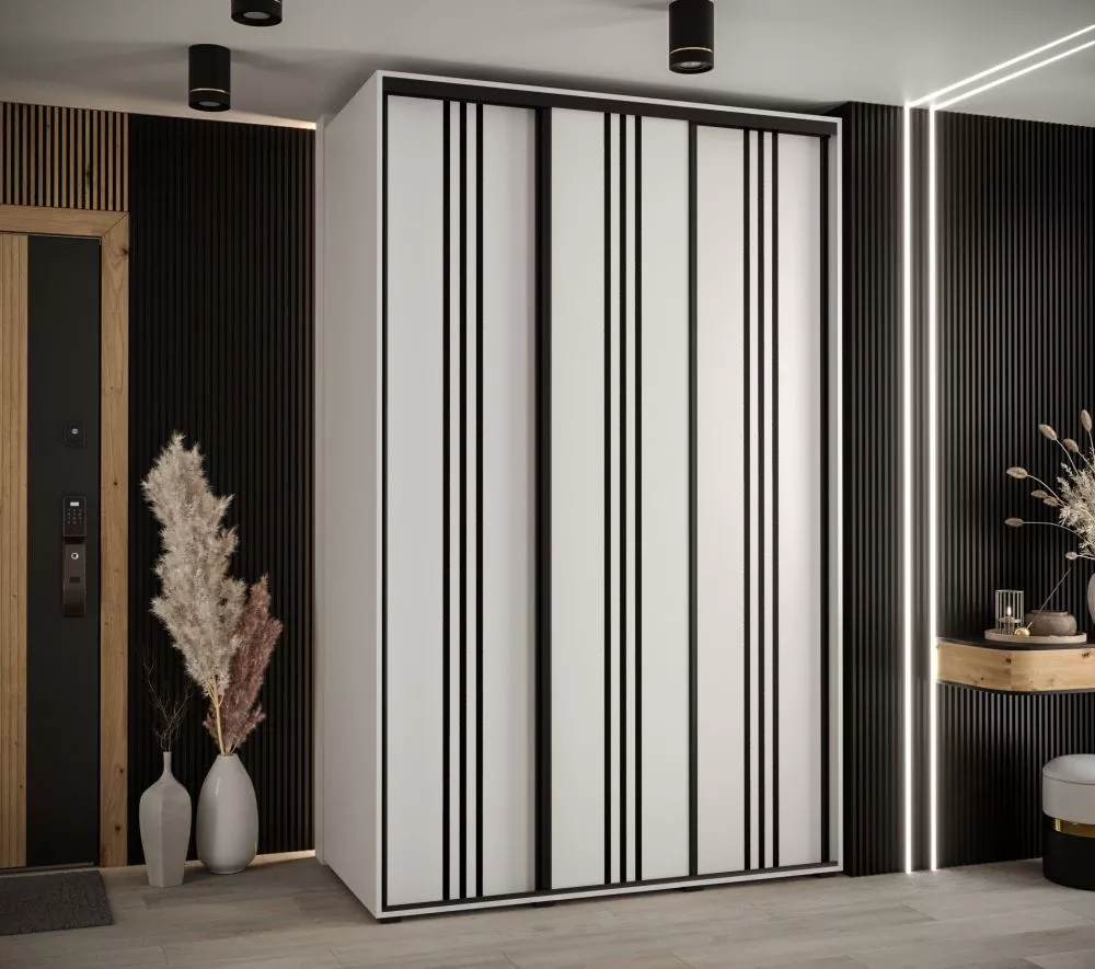 Skapis Cannes 6 · Balts · 150 × 60 × 205.2 cm