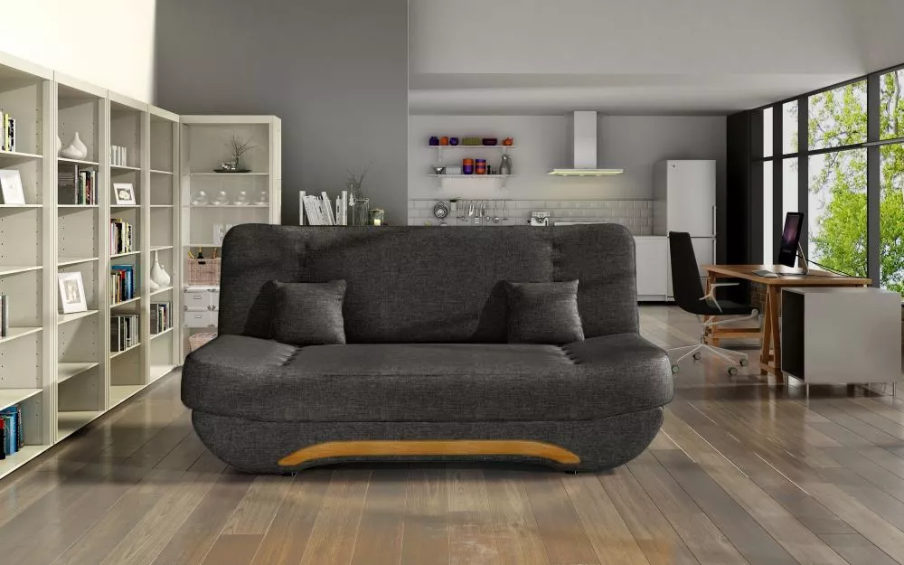 Dīvāns Ewa 2 Classic standard · Tumši pelēks · 92 × 194 × 95 cm