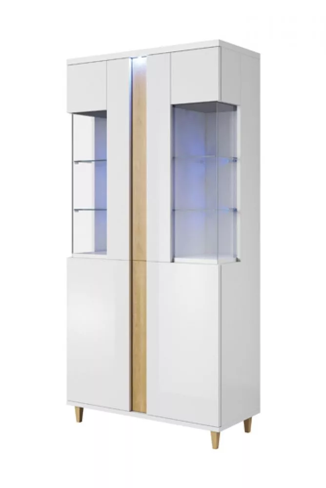 Sekcija Marco WS200 ar LED Korpusa krāsa: balts, · 92 × 40 × 196 cm