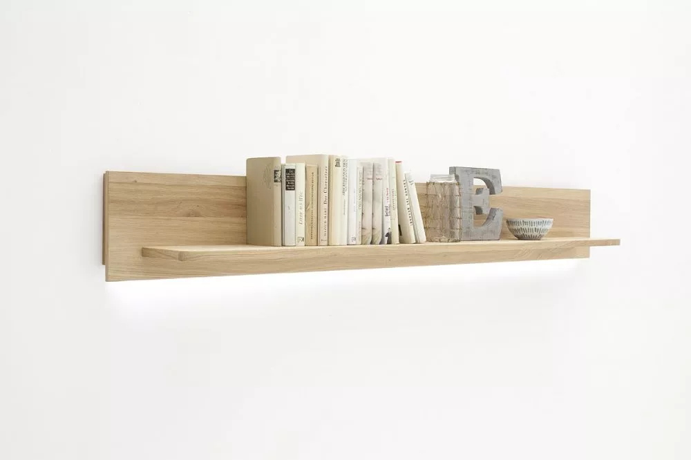 Plaukts Santori 50 ar LED · Ozols · 180 × 24 × 22 cm