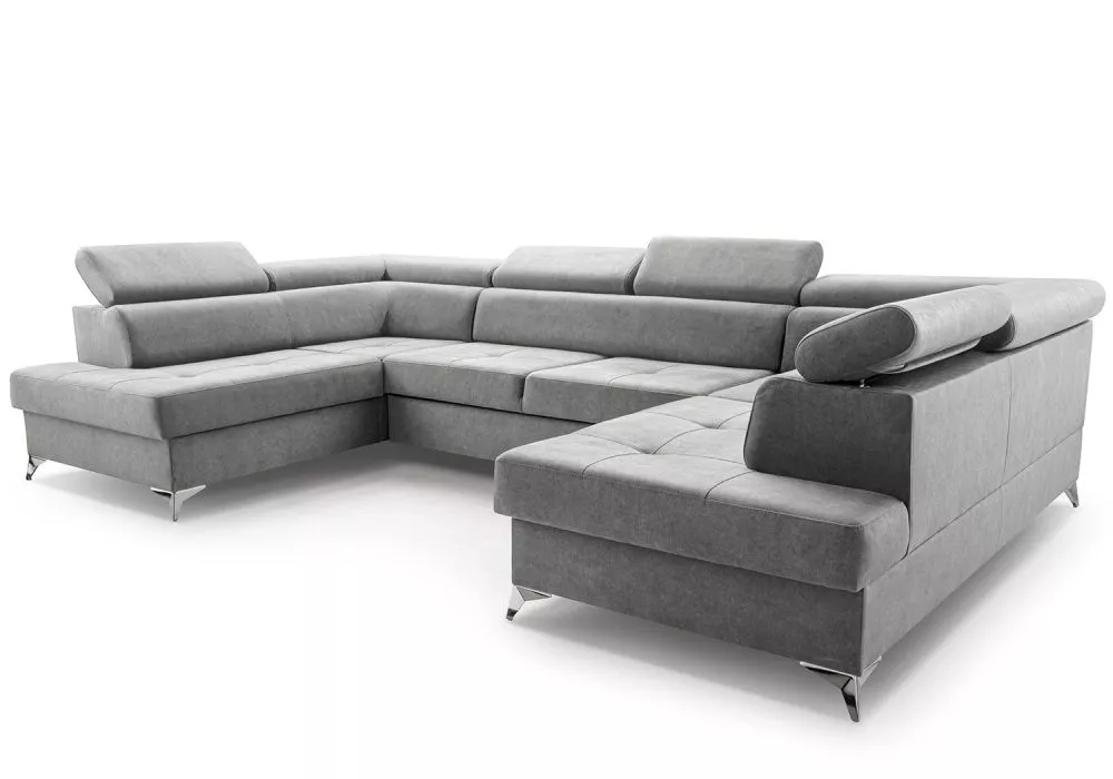 Dīvāns Madryt Super Standard · Pelēks · 202 × 350 × 82 cm