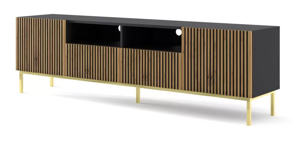 TV tumba Ravenna F Gold Frame RTV 2D2S · 199.6 × 41.8 × 57.8 cm