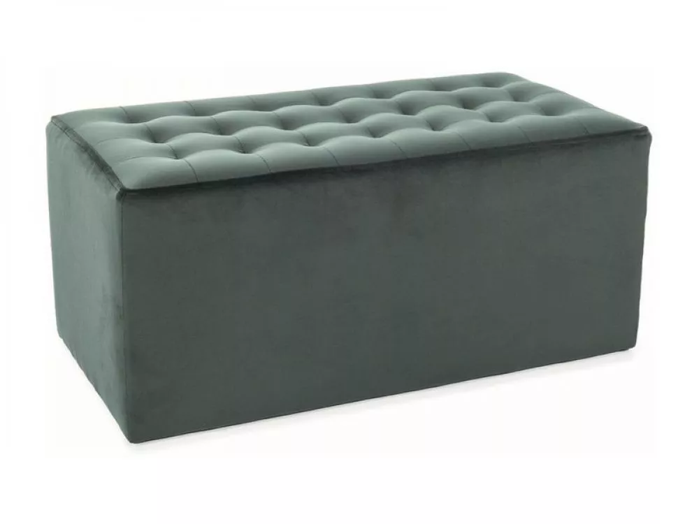 Pufs Lori 2 Velvet Auduma numurs: Bluvel 78, · Zaļš · 76 × 34 × 39 cm
