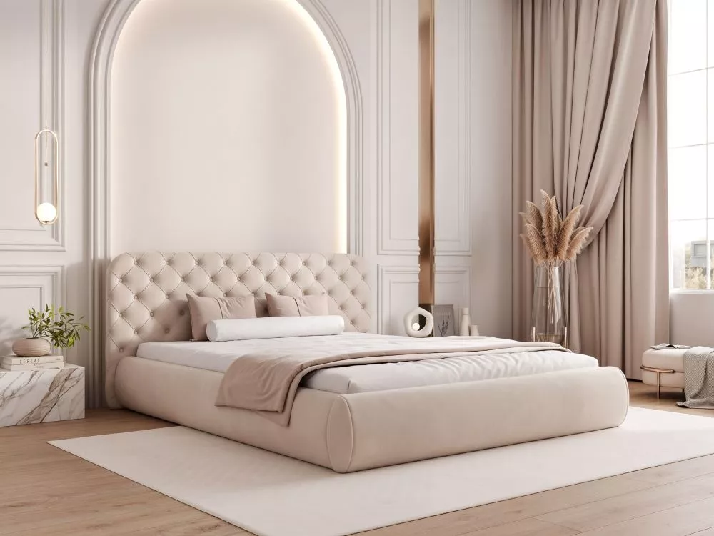 Gulta Celine Standard ar stelāžām Guļamvietas platums: 120 cm, Guļamvietas garums: 200 cm, stelāžas tips: koka, · Gaiši 