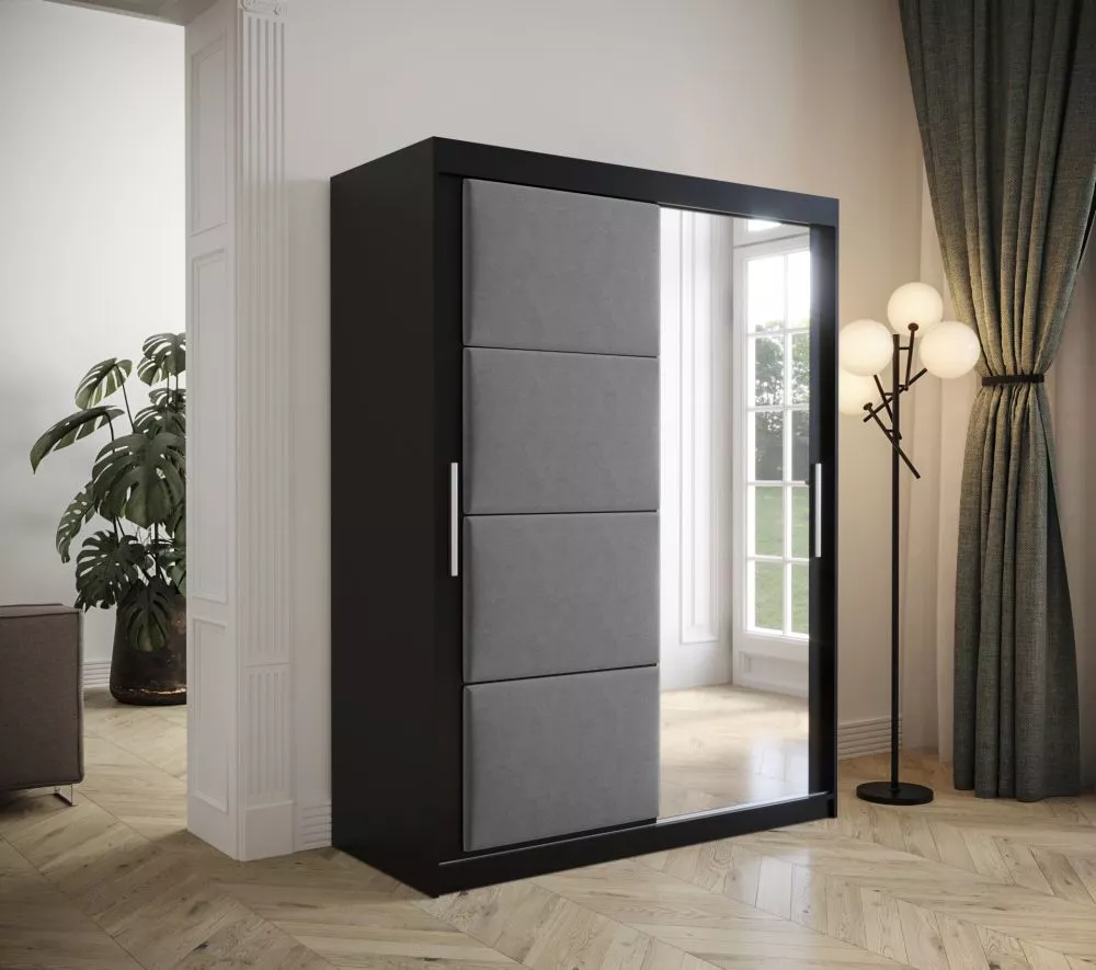 Skapis Tapi Black · 150 × 62 × 200 cm