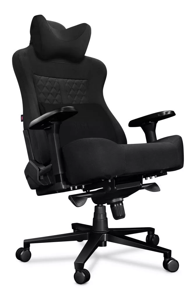 Datorkrēsls Yumisu 2052 Korpusa krāsa: melns, Elementu krāsa: melns, Sēdvietas platums: 60 cm, · 70 × 70 × 133 cm