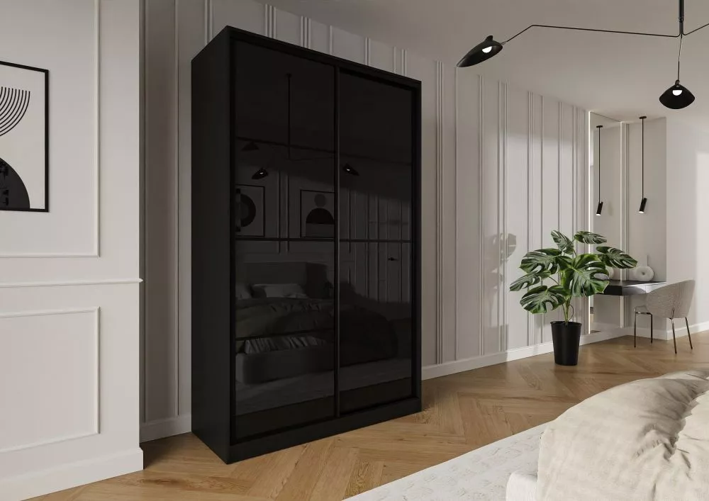 Skapis Trend 3 · Melns · 150 × 60 × 245 cm