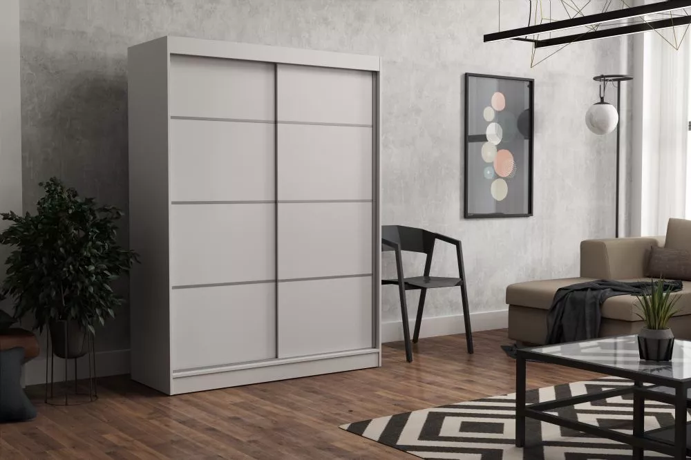 Skapis Rob · Balts · 160 × 60 × 215 cm
