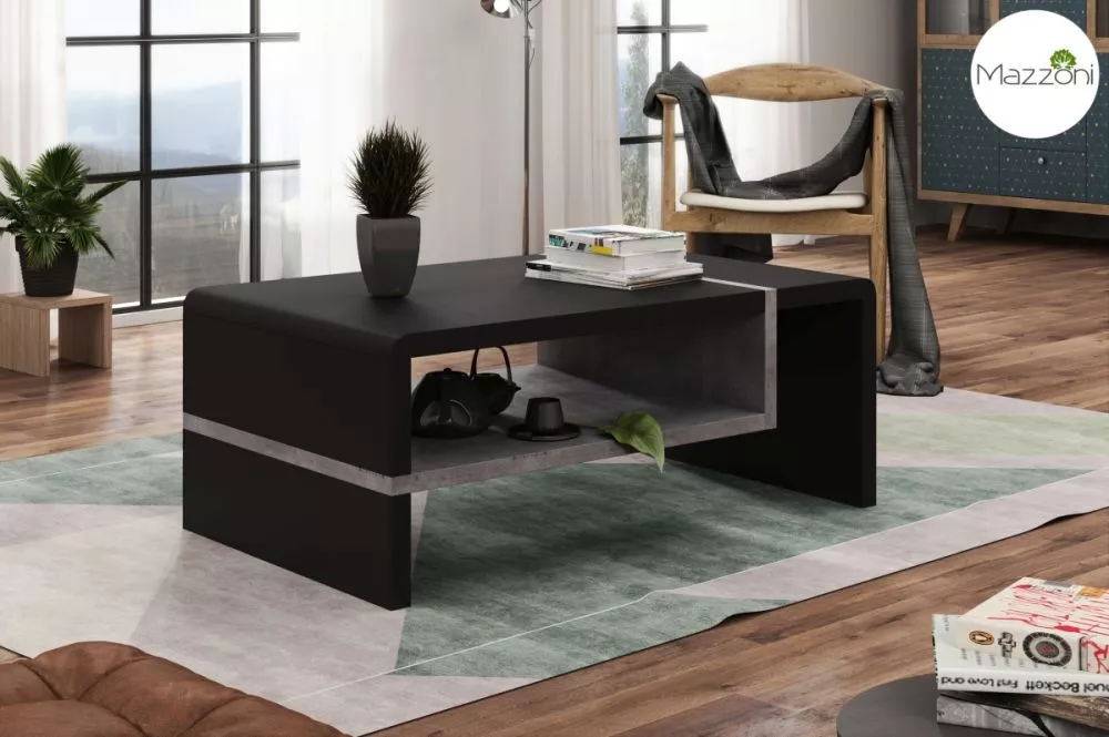 Žurnālgalds Folk Modern Korpusa krāsa: melns, · 100 × 60 × 40 cm