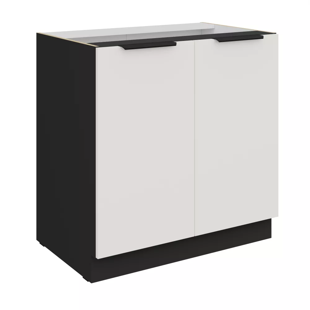 Virtuves skapis Aria White 80 D 2F BB