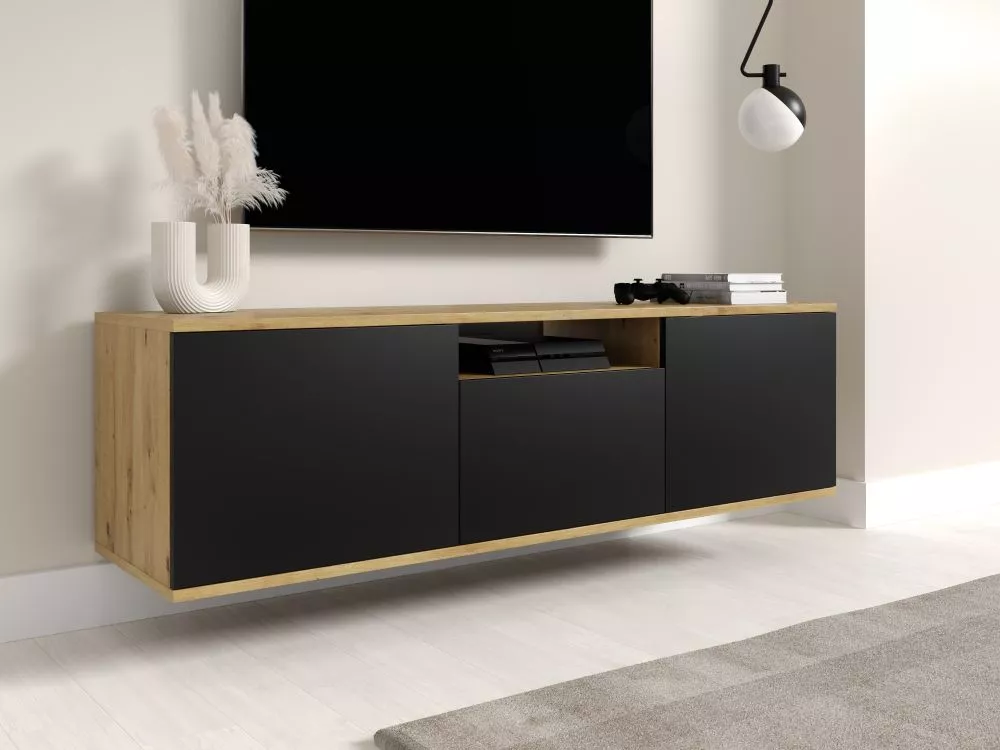 TV tumba Logan RTV ar LED · 150 × 40 × 42 cm