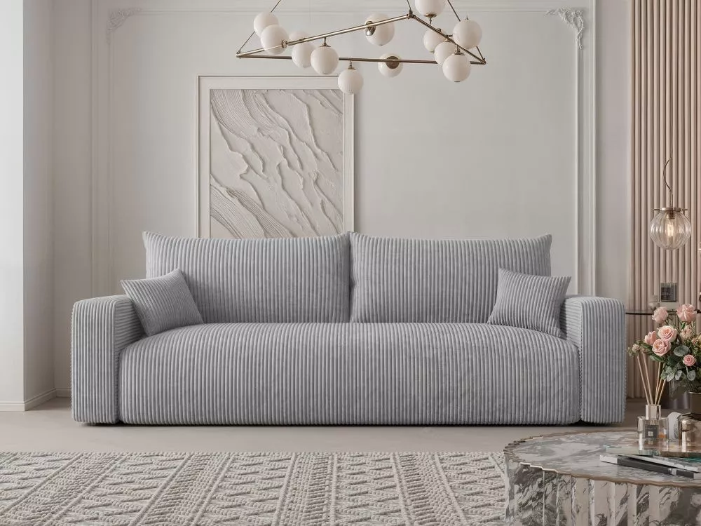 Dīvāns Piano Sofa Standard · Gaiši pelēks · 93 × 246 × 79 cm