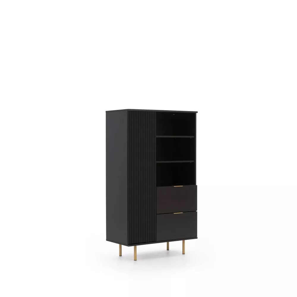 Plaukts Nubia NB-04 · Melns · 80 × 140 × 41 cm
