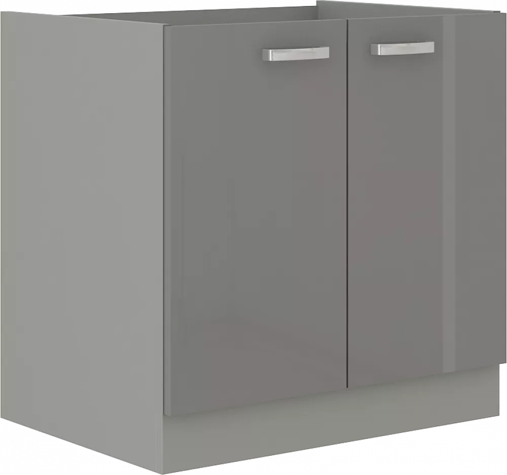 Virtuves skapis Grey 80 ZL 2F BB · Pelēks