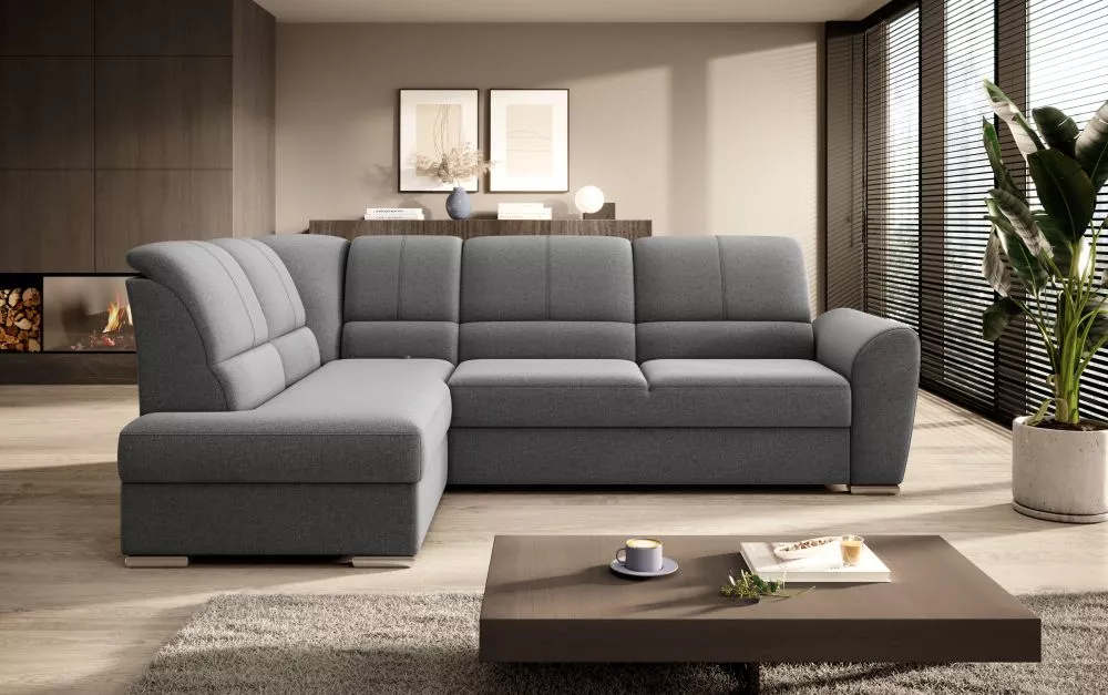 Dīvāns Siber Relax Standard · Tumši pelēks · 186 × 270 × 93 cm