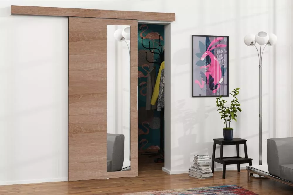 Bīdāmās durvis Malibu M-3 · Ozols sonoma · 86 × 205 cm