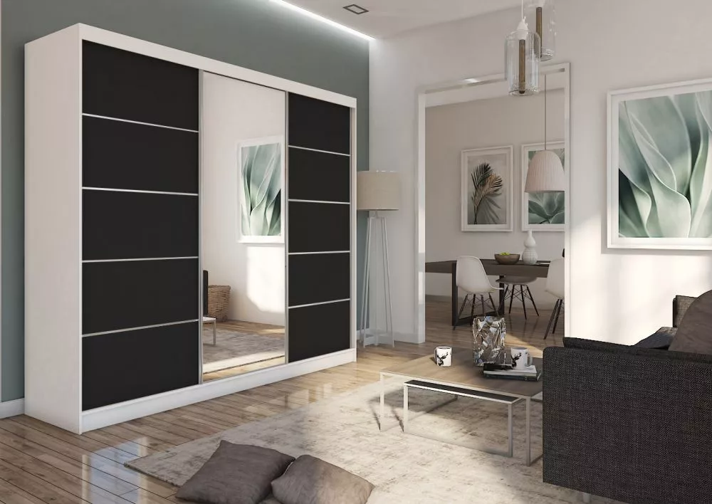 Skapis Makira 240 ar LED · 240 × 61 × 216 cm