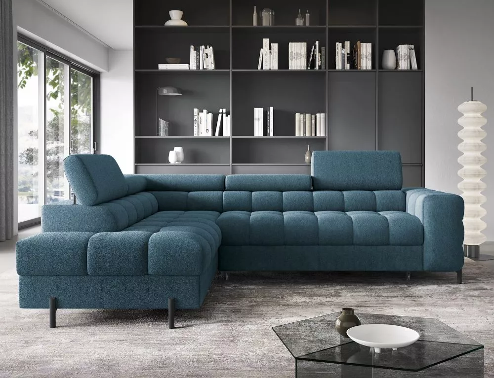 Dīvāns Ferucce Premium Standard · Zils · 200 × 276 × 72 cm