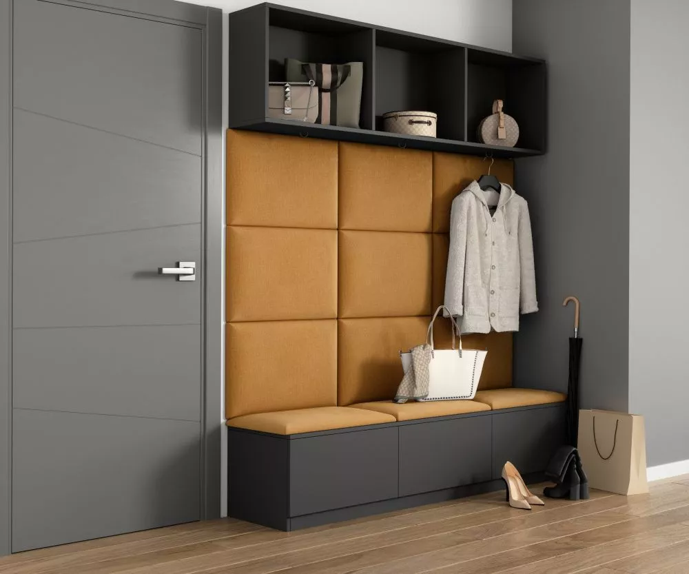 Panelis Quadratta 180x120 · Dzeltens · 180 × 120 cm
