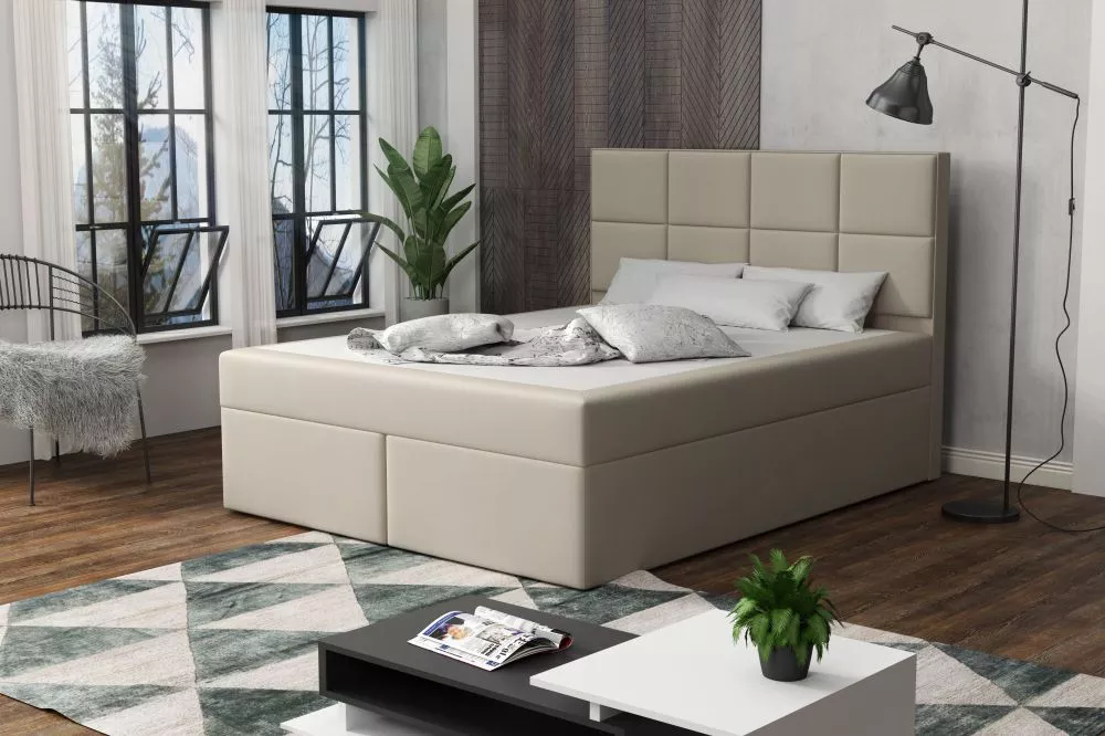 Gulta Besso Standard Guļamvietas platums: 120 cm, Guļamvietas garums: 200 cm, · Bēšs · 122 × 210 × 120 cm