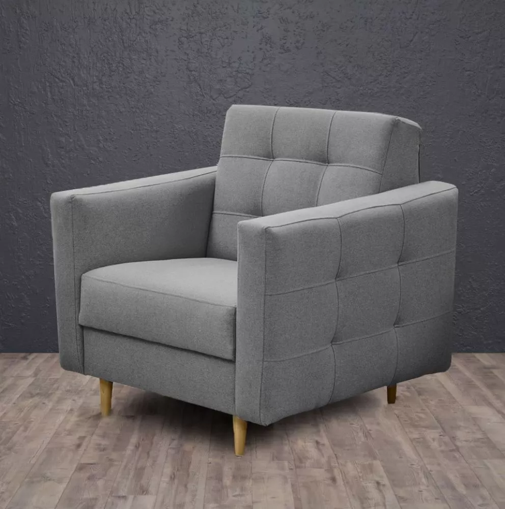 Mīksts krēsls Godivo 1S Standard Sēdvietas dziļums: 59 cm, · Pelēks · 88 × 95 × 90 cm