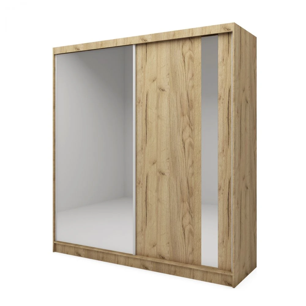 Skapis Gracja ar LED · Ozols craft zelts · 200 × 61 × 216 cm