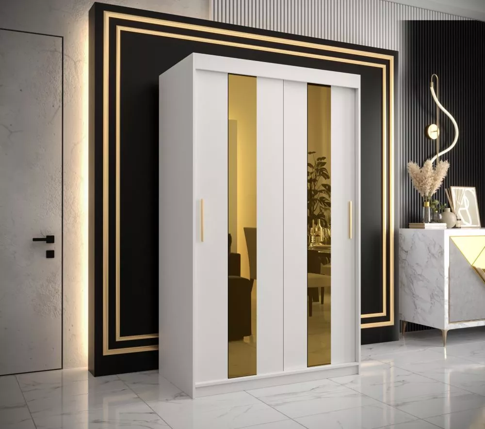 Skapis Golden Pole · Balts · 120 × 62 × 200 cm