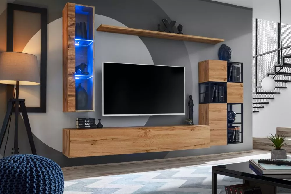 Sekcija Switch M2 · Ozols votāns · 250 × 40 cm