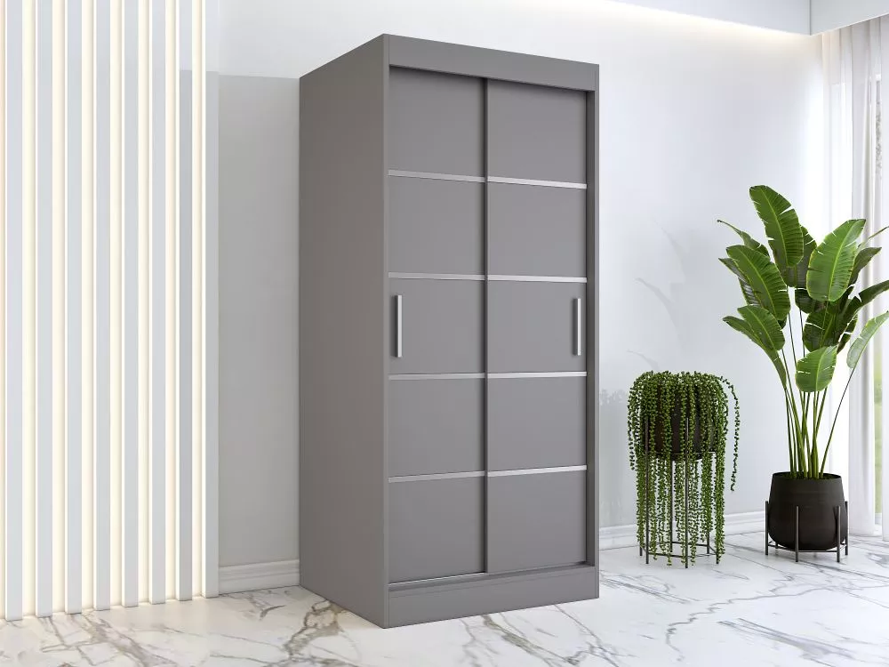 Skapis Nina Classic · Antracīts · 90 × 60 × 200 cm