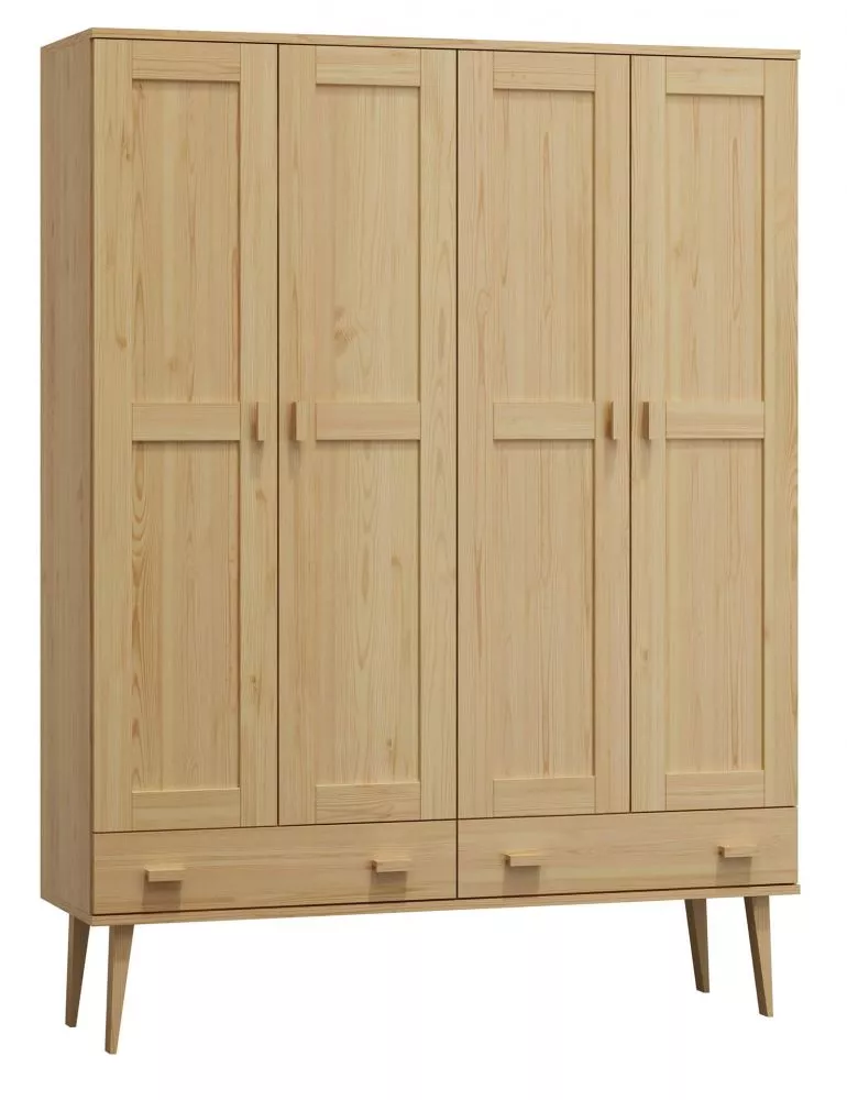 Skapis Venuci W1 · Priede · 155 × 60 × 204 cm