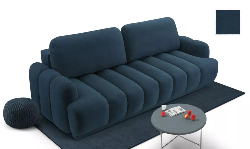 Dīvāns Cambiale Standard · Tumši zils · 105 × 230 × 94 cm