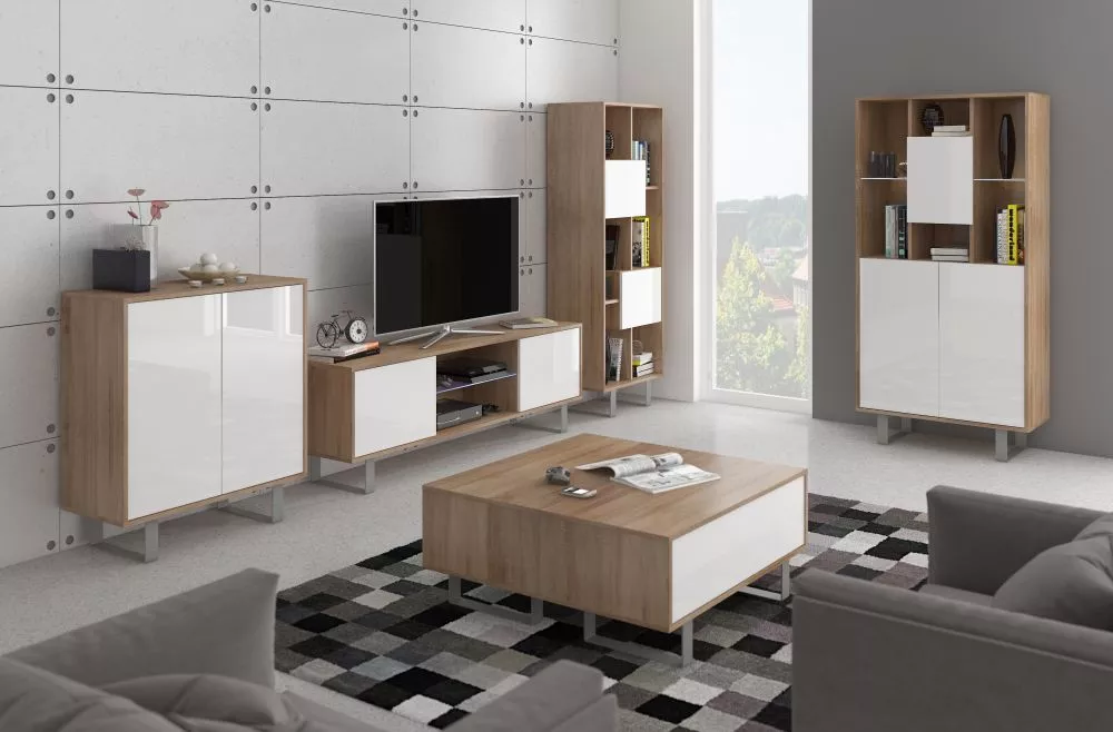 Komplekts King zestaw 3 · Sonoma + balts spīdums