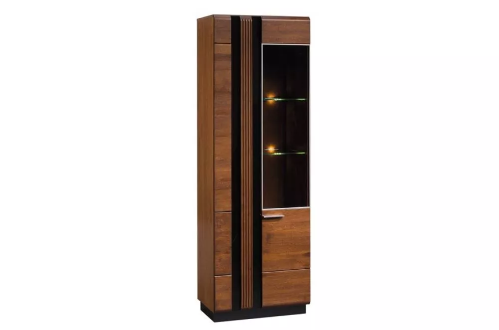 Sekcija Porti P ar LED · Ozols antīks · 66 × 42 × 198 cm