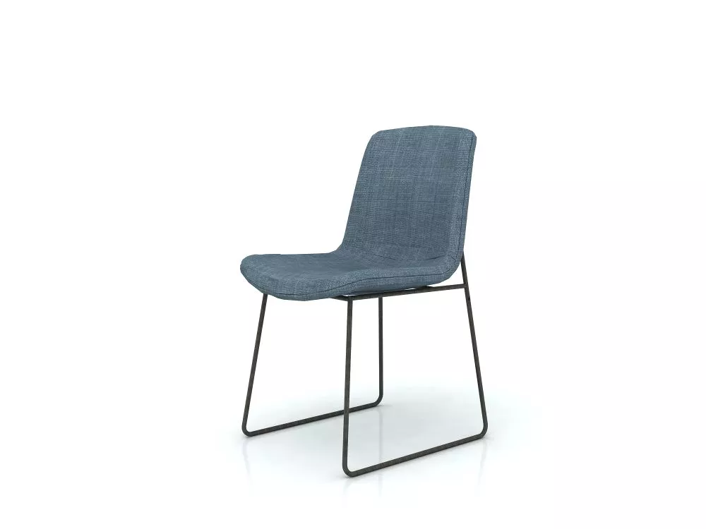 Krēsls Flow FLO D03 · Gaiši zils · 84 × 50 × 59 cm