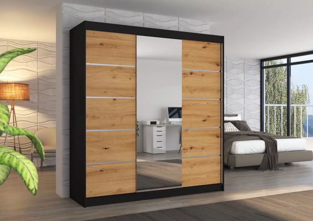Skapis Bergen Mirror · 200 × 58 × 215 cm