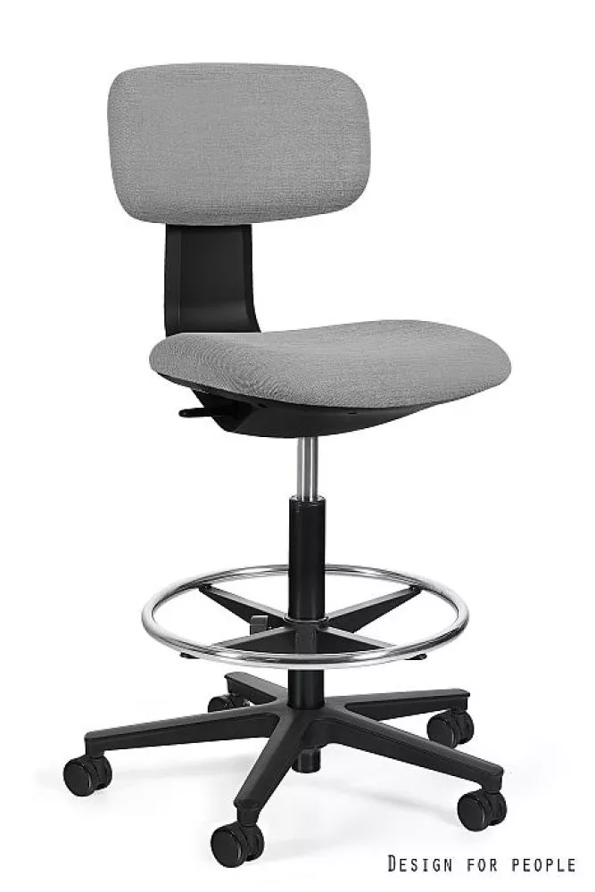 Datorkrēsls Robin Plus Comfort Korpusa krāsa: melns, Elementu krāsa: gaiši pelēks, Sēdvietas platums: 42.5 cm, · 45.5 × 