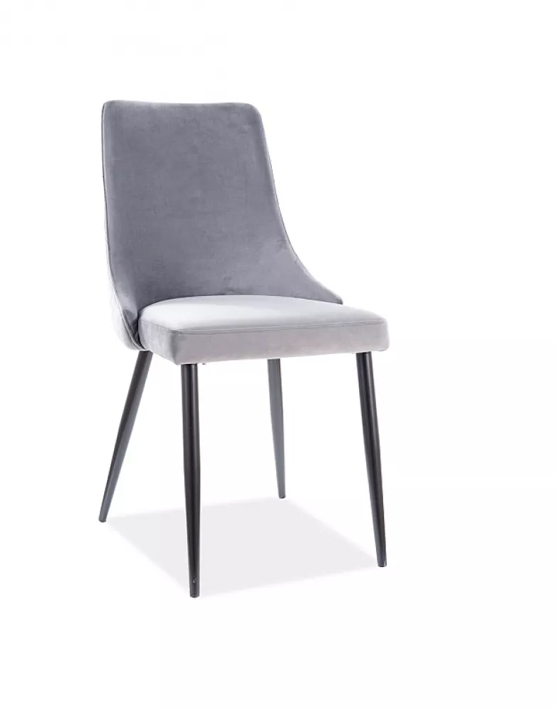 Krēsls Piano B Velvet · Pelēks · 93 × 47 × 44 cm