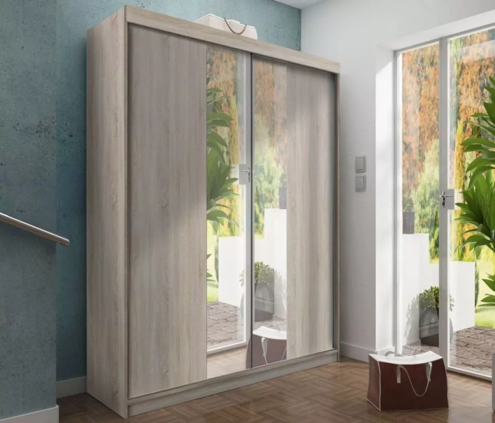 Skapis Top 18 ar LED · Ozols sonoma · 150 × 62 × 200 cm