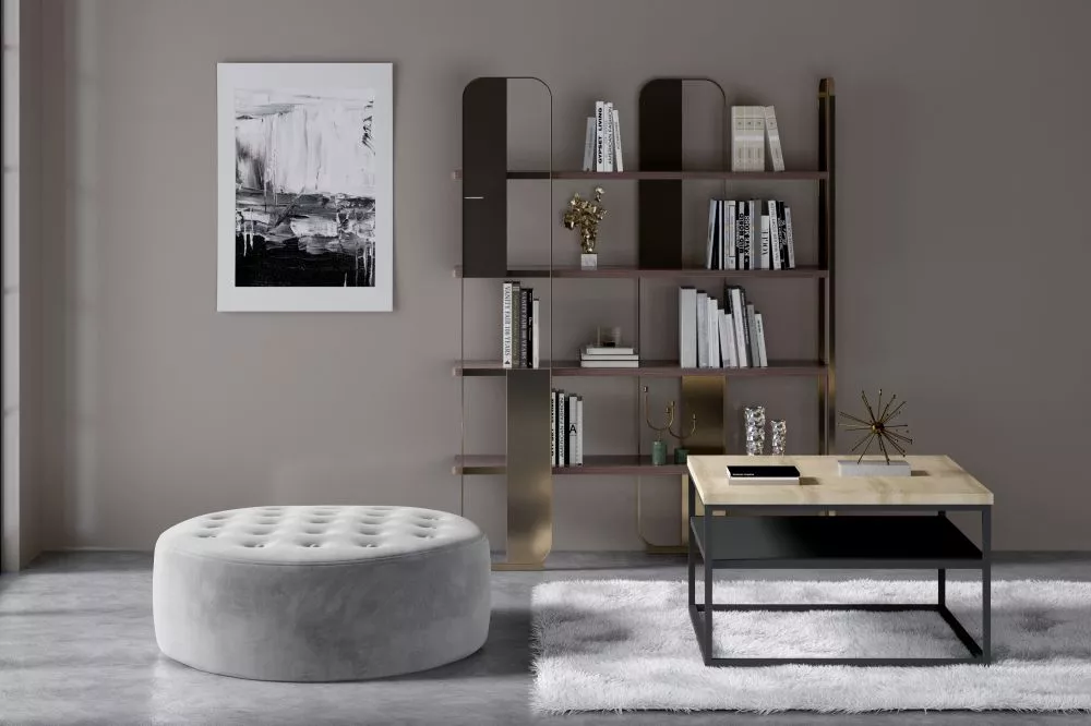 Pufs Monty Standard Auduma numurs: Monolith 84, · Gaiši pelēks · 70 × 28 × 70 cm
