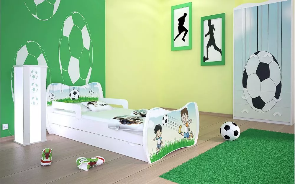 Bērnu gulta Dream L06 180x90 DM07 ar stelāžu Guļamvietas platums: 90 cm, Guļamvietas garums: 180 cm, · 114 × 184 × 71 cm