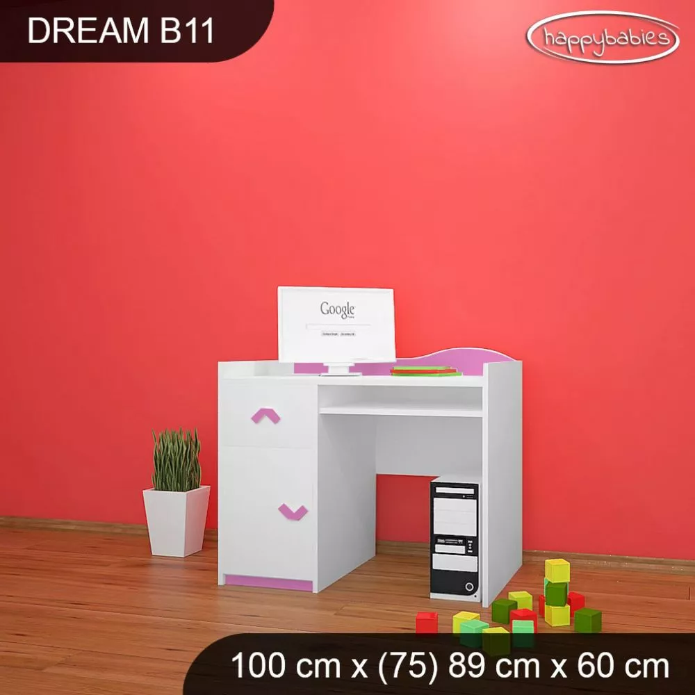 Bērnu rakstāmgalds Dream B11 Maksimālais augstums: 89 cm, · 100 × 75 × 60 cm