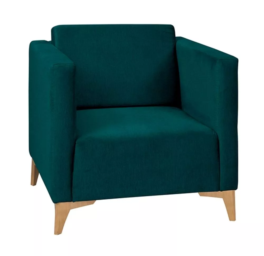 Mīksts krēsls Szafir 1S Standard Sēdvietas dziļums: 54 cm, · Tirkīzs · 76 × 82 × 74 cm